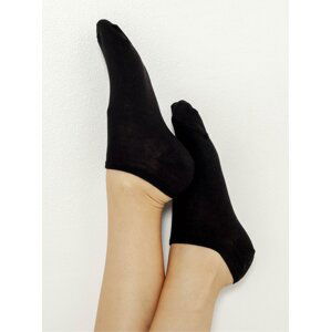 Sada tří černých nízkých ponožek CAMAIEU