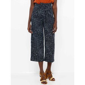 Černé puntíkované culottes CAMAIEU