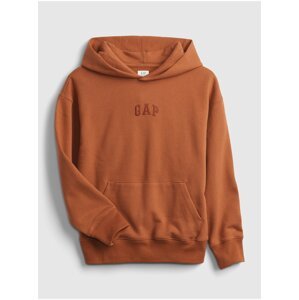Oranžová klučičí mikina GAP Logo pocket hoodie