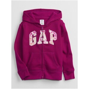 Fialová holčičí mikina GAP Logo hoodie