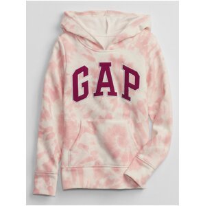 Růžová holčičí mikina GAP Logo pocket