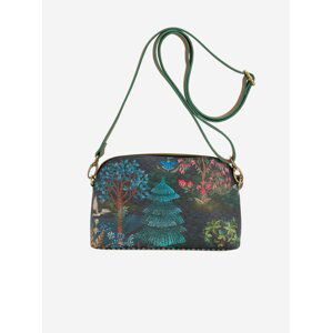 Tmavě modrá dámská vzorovaná crossbody kabelka PiP studio Garden Dark Blue