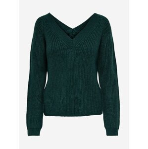 Tmavě zelený svetr Jacqueline de Yong Lori