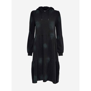 Černé mikinové šaty s kapucí Jacqueline de Yong Fia