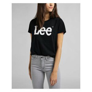 Černé dámské tričko s potiskem Lee