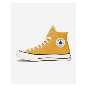 Hořčicové kotníkové tenisky Converse Chuck 70 Hi