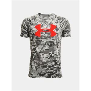 Tričko Under Armour UA Tech BL Printed SS- šedá