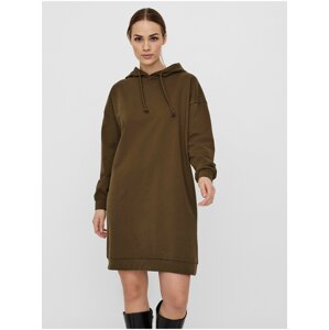 Khaki dámské mikinové šaty s kapucí VERO MODA Octavia