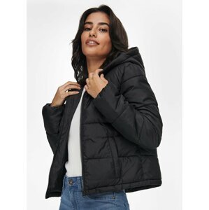 Černá prošívaná zimní bunda Jacqueline de Yong Davine