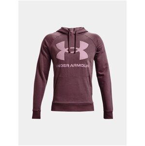 Mikina Under Armour UA Rival Fleece Big Logo HD- fialová