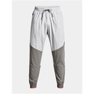 Tepláky Under Armour UA RUSH LEGACY WIND PANT- šedá