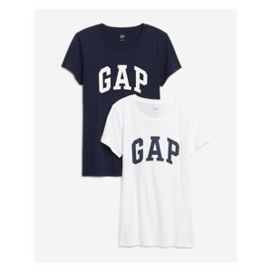 Sada dvou dámských triček v bílé a modré barvě GAP