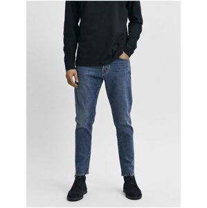 Modré pánské slim fit džíny Selected Homme Toby