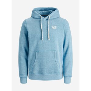 Světle modrá žíhaná mikina s kapucí Jack & Jones Kimbel