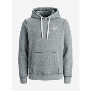 Světle šedá žíhaná mikina s kapucí Jack & Jones Kimbel