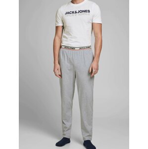 Šedo-bílé pyžamo s potiskem  Jack & Jones Jacjones