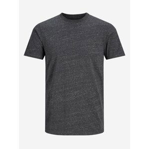 Tmavě šedé žíhané basic tričko Jack & Jones Melange