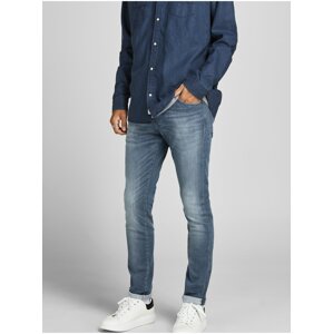 Modré skinny džíny Jack & Jones Glenn