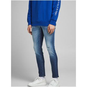 Modré skinny fit džíny Jack & Jones Liam