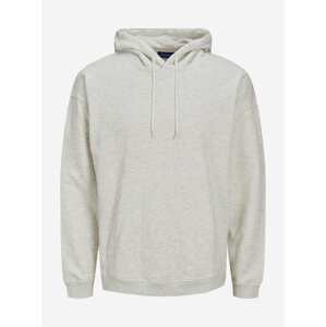 Světle šedá mikina s kapucí Jack & Jones Brink