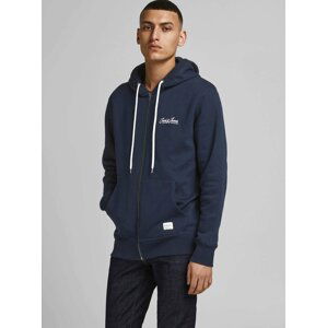 Tmavě modrá mikina s kapucí Jack & Jones Tons