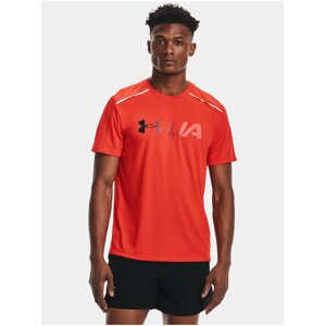 Tričko Under Armour UA RUN Graphic Print Fill SS- oranžová