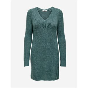 Tmavě zelené svetrové šaty Jacqueline de Yong Wendy