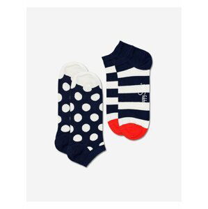 Big Dot Stripe Low Ponožky 2 páry Happy Socks