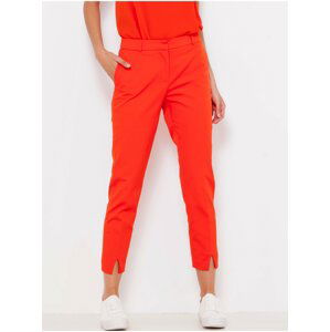 Oranžové zkrácené kalhoty CAMAIEU
