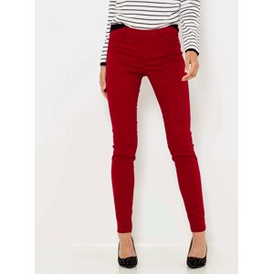 Červené skinny fit kalhoty CAMAIEU