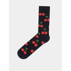 Tmavě modré ponožky s motivem třešní Happy Socks Cherry
