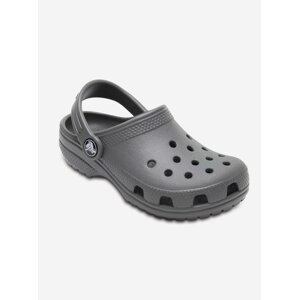 Šedé dětské pantofle Crocs