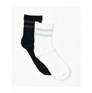 Sada dvou párů ponožek v černé a bílé barvě CAMAIEU