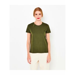 Khaki basic tričko CAMAIEU