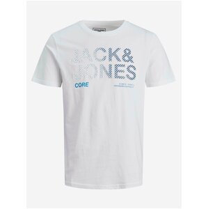Bílé tričko Jack & Jones Poky