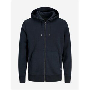 Tmavě modrá basic mikina s kapucí Jack & Jones Soft