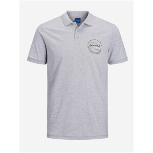 Světle šedé polo tričko Jack & Jones Woods