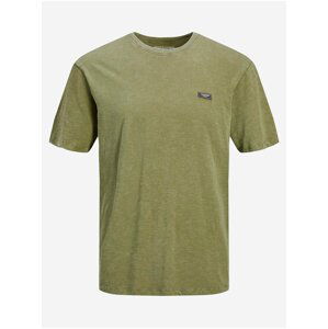 Khaki tričko Jack & Jones Brad