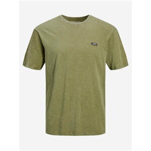 Khaki tričko Jack & Jones Brad