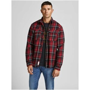 Červená kostkovaná košile Jack & Jones Bluwoodland