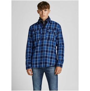 Modrá kostkovaná košile Jack & Jones Bluwoodland