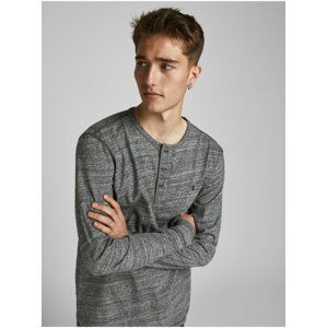 Šedé basic tričko Jack & Jones Bluliam