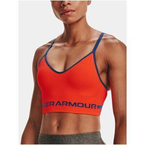 Podprsenka Under Armour UA Seamless Low Long Bra - oranžová