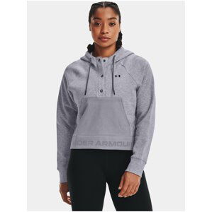 Mikina Under Armour Rival Fleece Mesh Hoodie - šedá