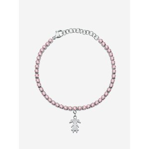Růžovo-stříbrný dámský náhrdelník La Petite Story