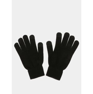Černé dotykové rukavice Pieces New Buddy