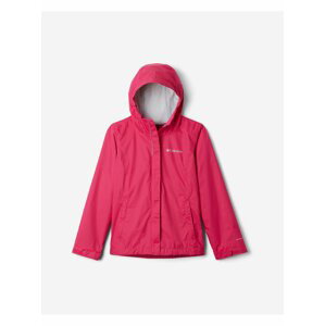 Tmavě růžová holčičí voděodolná bunda s kapucí Columbia Arcadia