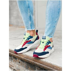 Pánské sneakers boty T368 - červeno/námořnická modrá