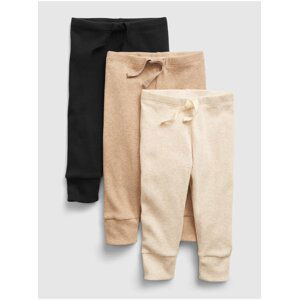 Černé klučičí kalhoty pull-on knit pants, 3ks