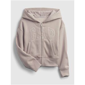 Béžová holčičí mikina GAP Logo hoodie